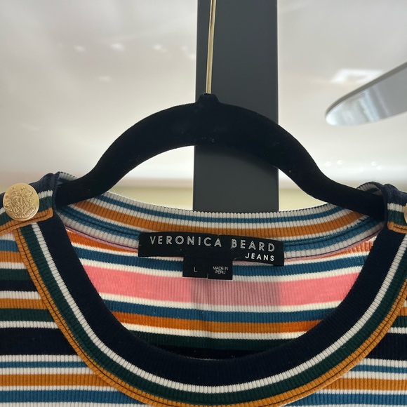 Veronica Beard Multicolor Striped Women's Top - Picture 2 of 4